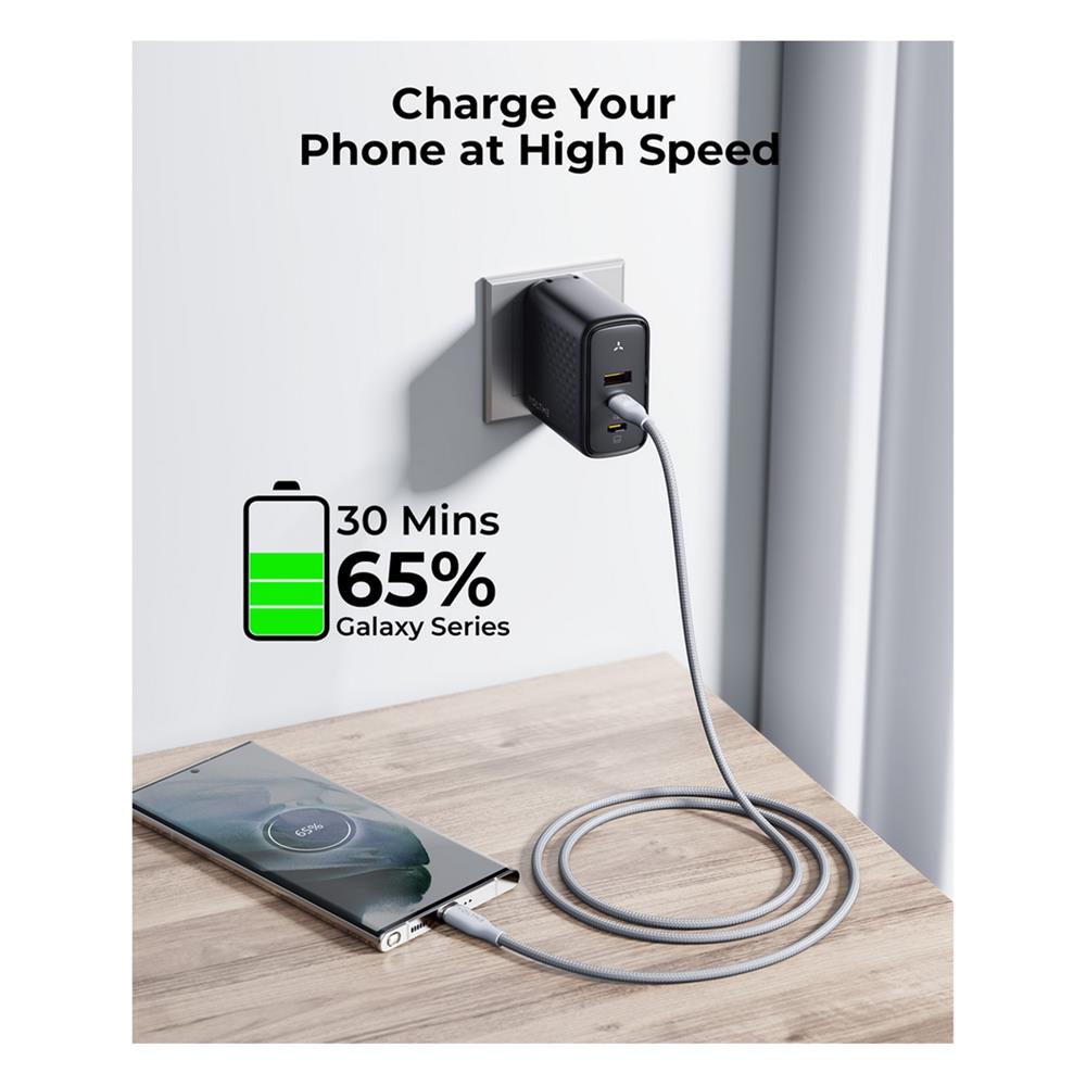 ชุดสายชาร์จ USB-C TO USB-C VOLTME V2022T 35W สีขาว