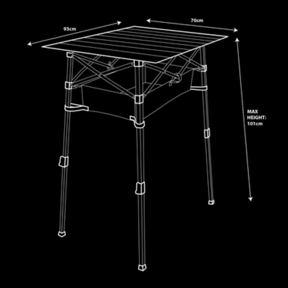 โต๊ะพับแคมป์ปิ้ง NAVIGATOR สีฟ้า/ดำ