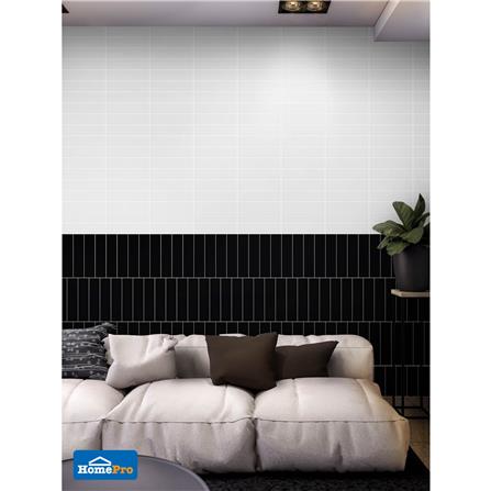 กระเบื้องผนัง 10x30 ซม. TARA กลอสซี่ บีเวลแบล็ค II A 0.99 ตร.ม._2