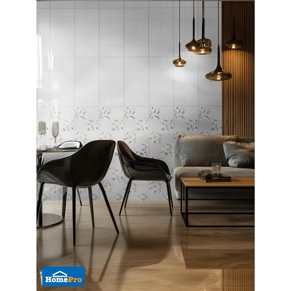 กระเบื้องผนัง 8x16 นิ้ว DURAGRES นาซานิน เทา A 1 ตร.ม.