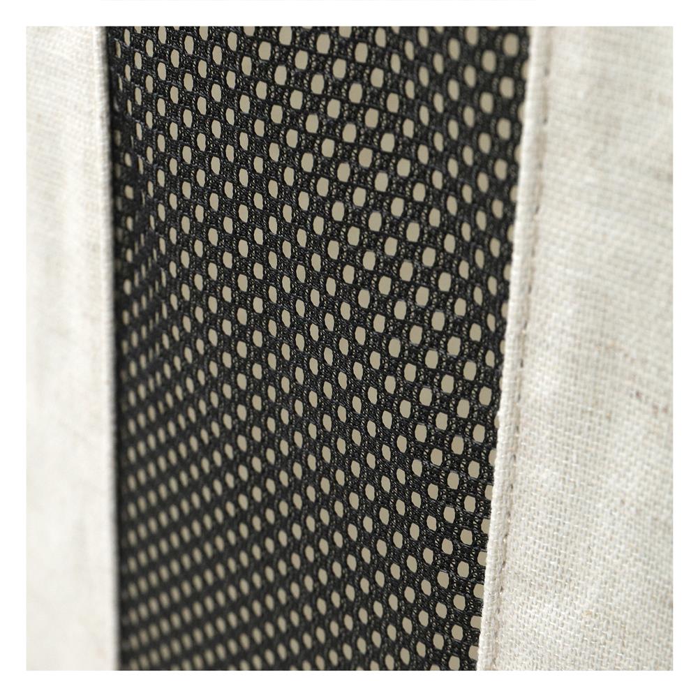 ถังผ้าเหลี่ยมมีล้อ PLIM LOFT 40.5x33x65 ซม. สีขาว