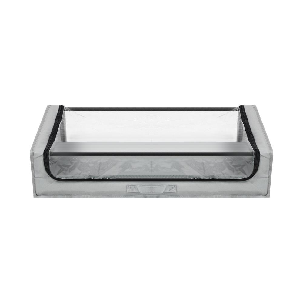 กล่องผ้าอเนกประสงค์มีล้อ PLIM MABEL SIZE L สีเทา