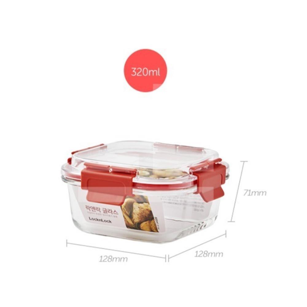 กล่องอาหารเหลี่ยม LOCKNLOCK TRITAN 320 มล.