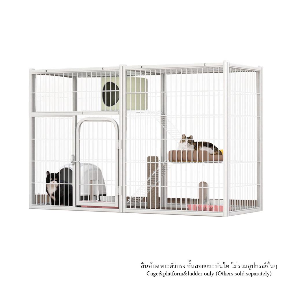 กรงแมว PETUS 125X48X80 ซม. สีขาว