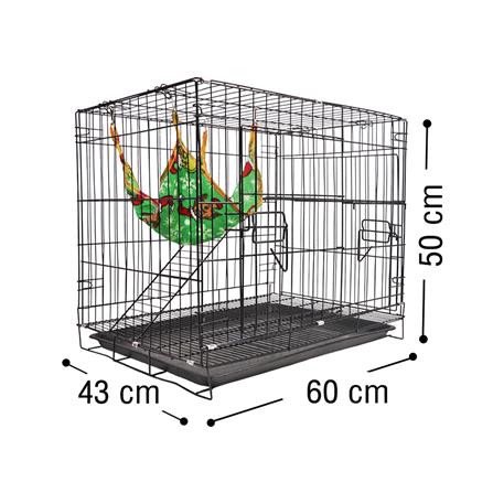 กรงแมว 2 ชั้น  PETUS 60 ซม. สีดำ_3