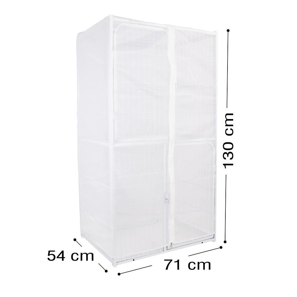 มุ้งครอบกรงสัตว์เลี้ยง PETUS 71X54X130 ซม.