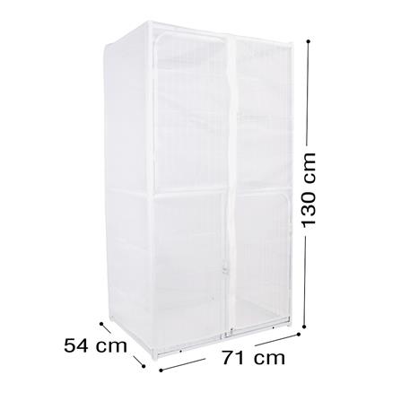 มุ้งครอบกรงสัตว์เลี้ยง PETUS 71X54X130 ซม._3