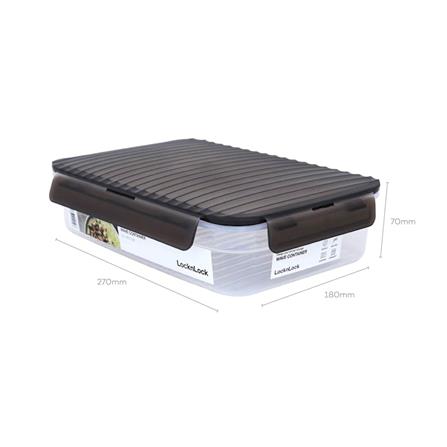 กล่องอาหาร LOCKNLOCK  WAVE CONTAINER 2.2 ลิตร สีเทา_3