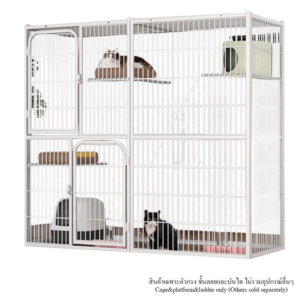 กรงแมว PETUS 140X54X130 ซม. สีขาว