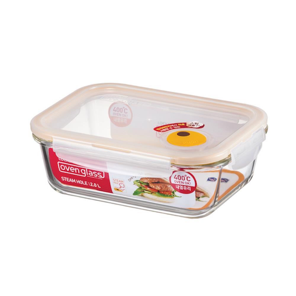 กล่องอาหาร LOCKNLOCK EURO 2 ลิตร สีใส