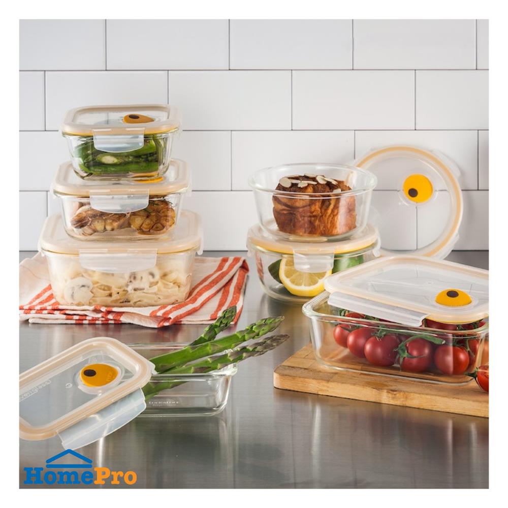 กล่องอาหาร LOCKNLOCK EURO 2 ลิตร สีใส