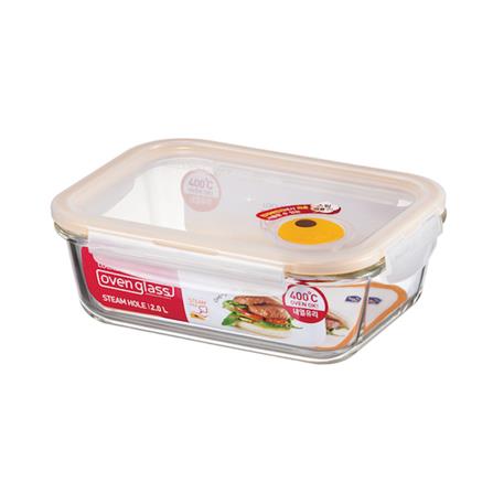 กล่องอาหาร LOCKNLOCK EURO 2 ลิตร สีใส_0