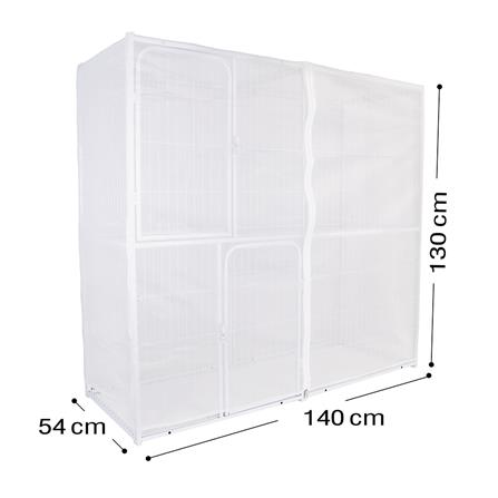 มุ้งครอบกรงสัตว์เลี้ยง PETUS 140X54X130 ซม._3