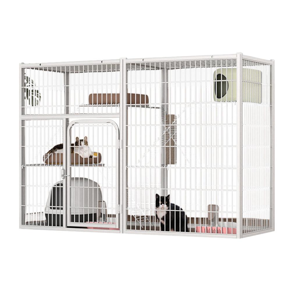กรงแมว PETUS 140X54X100 ซม. สีขาว