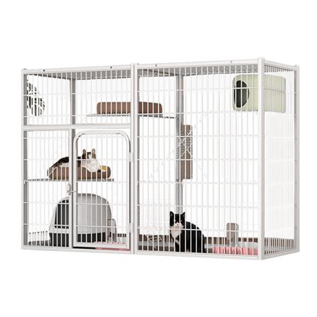 กรงแมว PETUS 140X54X100 ซม. สีขาว_0