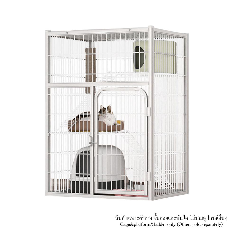 กรงแมว PETUS 71X54X100 ซม. สีขาว