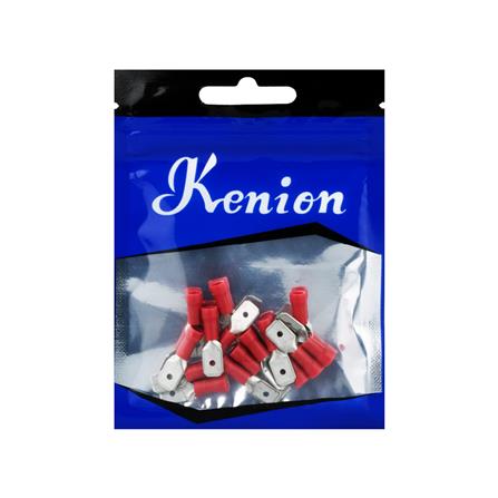 หางปลาเสียบตัวผู้แบน KENION RM250-MT2 สีแดง (แพ็ก 10 ชิ้น)_2