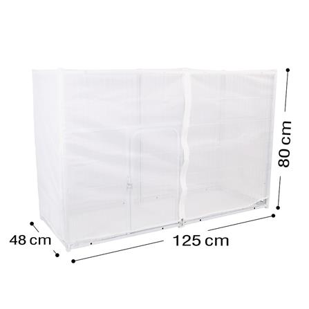 มุ้งครอบกรงสัตว์เลี้ยง PETUS 125X48X80 ซม._3