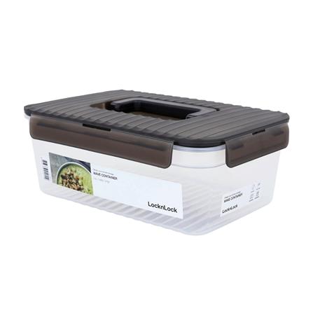 กล่องอาหาร LOCKNLOCK WAVE CONTAINER 3.5 ลิตร สีเทา_0
