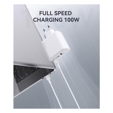อะแดปเตอร์ USB-A&C VOLTME V2026V1 100W สีขาว_2