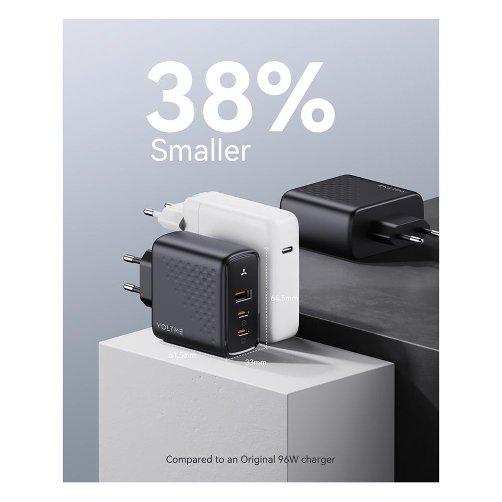 อะแดปเตอร์ USB-A&C VOLTME V2025V1 100W สีดำ