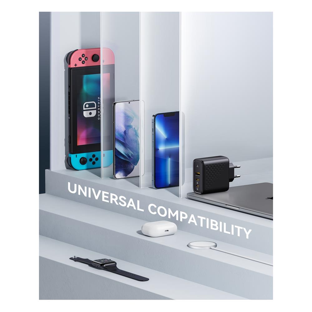 อะแดปเตอร์ USB-A&C VOLTME V2025V1 100W สีดำ