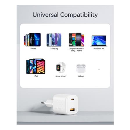 อะแดปเตอร์ USB-A&C VOLTME V2016TH 30W สีขาว_4