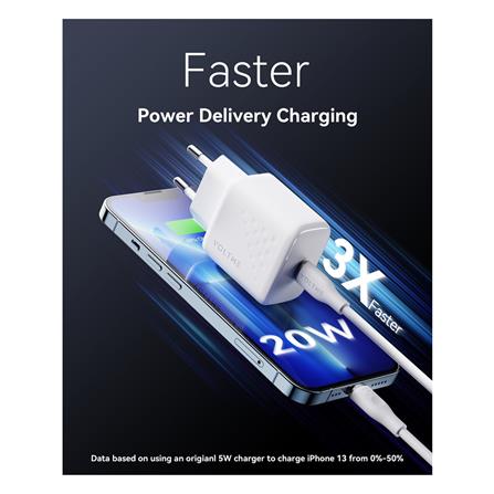 อะแดปเตอร์ TYPE C VOLTME V2018TH 20W สีขาว_2