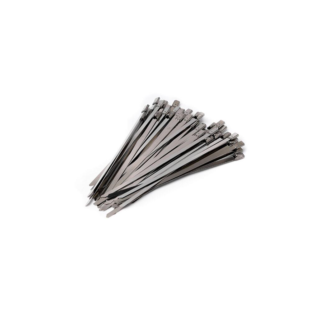 เคเบิ้ลไทร์สเตนเลส TAKAMURA 4 นิ้ว 4.6x100 มม. สีเงิน (แพ็ก 50 ชิ้น)