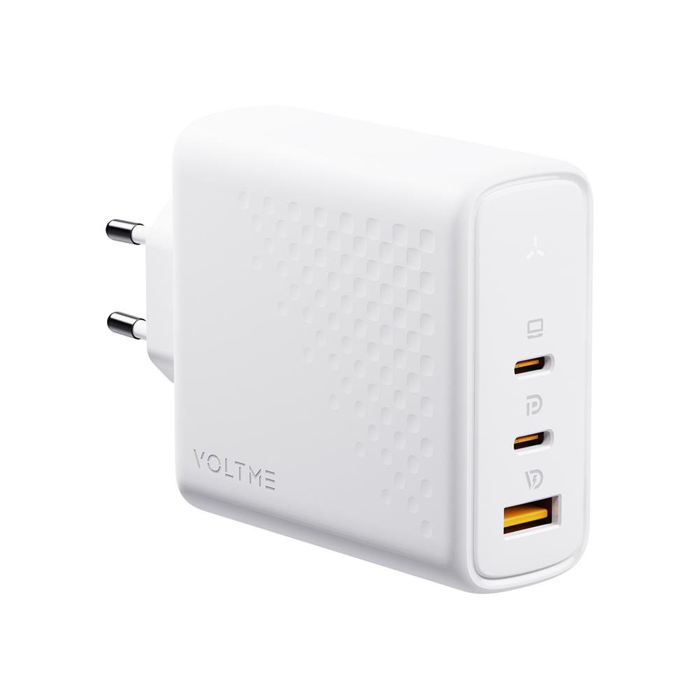 อะแดปเตอร์ USB-A&C VOLTME V2028TH 140W สีขาว