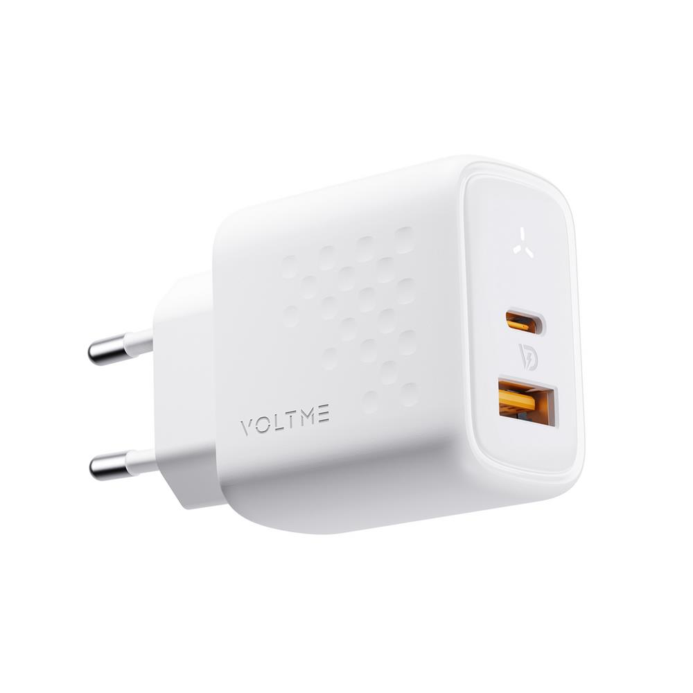 อะแดปเตอร์ USB-A&C VOLTME V2114TH 45W สีขาว