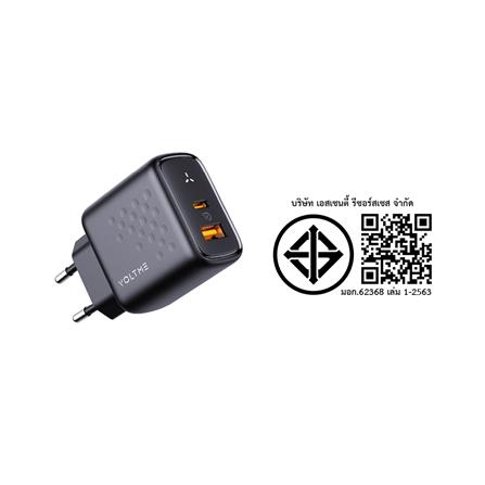อะแดปเตอร์ USB-A&C VOLTME V2113TH 45W สีดำ_7