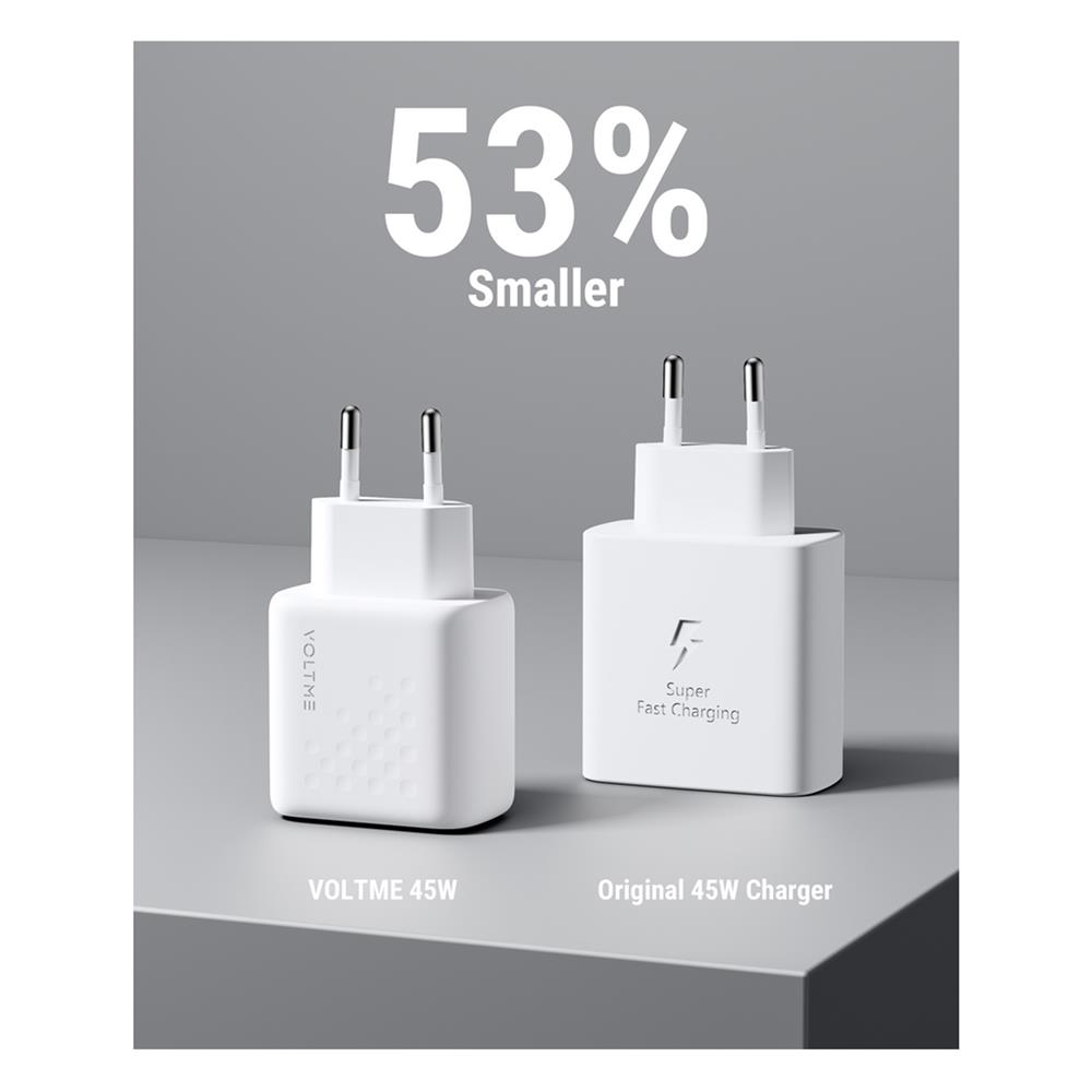 อะแดปเตอร์ TYPE C VOLTME V2112TH 45W สีขาว