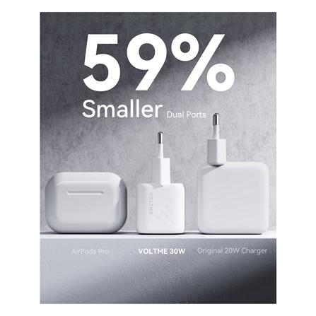 อะแดปเตอร์ TYPE C VOLTME V2014TH 30W สีขาว_3