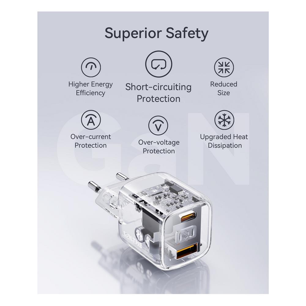 อะแดปเตอร์ USB-A&C VOLTME V2015TH 30W สีดำ