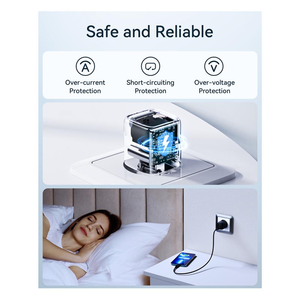 อะแดปเตอร์ USB-A&C VOLTME V2003TH 20W สีดำ