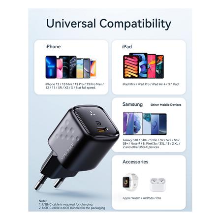 อะแดปเตอร์ USB-A&C VOLTME V2003TH 20W สีดำ_4