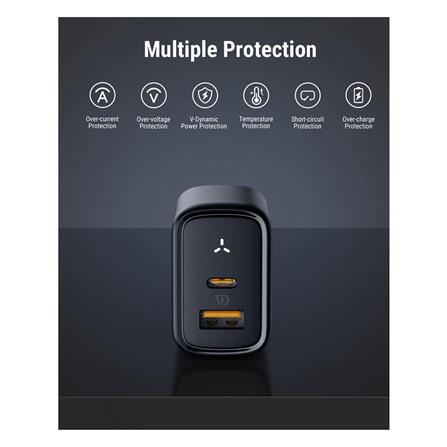 อะแดปเตอร์ USB-A&C VOLTME V2109TH 35W สีดำ_1