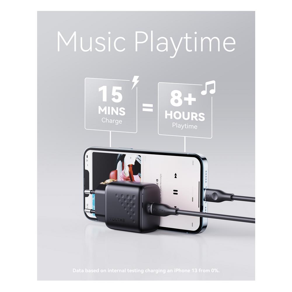 อะแดปเตอร์ TYPE C VOLTME V2017TH 20W สีดำ