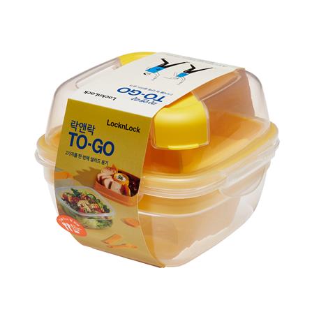 กล่องอาหาร LOCKNLOCK TO GO 950 มล. เหลือง_1