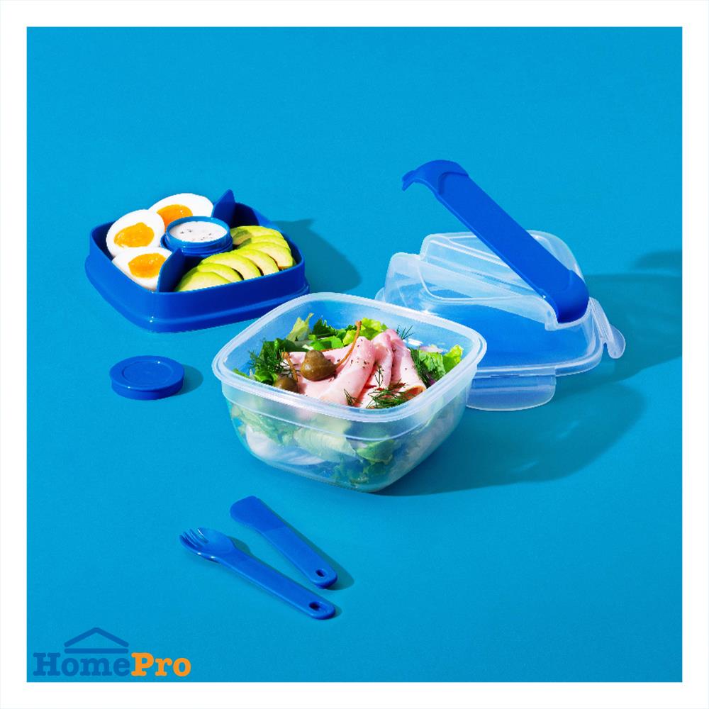 กล่องอาหาร LOCKNLOCK TO GO 950 มล. สีน้ำเงิน