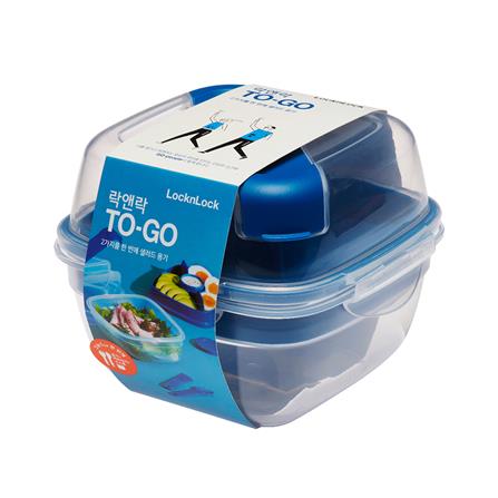 กล่องอาหาร LOCKNLOCK TO GO 950 มล. สีน้ำเงิน_2