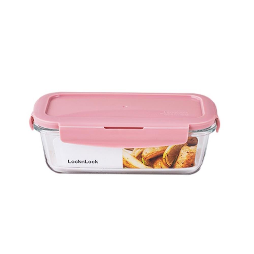 กล่องอาหาร LOCKNLOCK LCB425 0.53 ลิตร สีชมพู