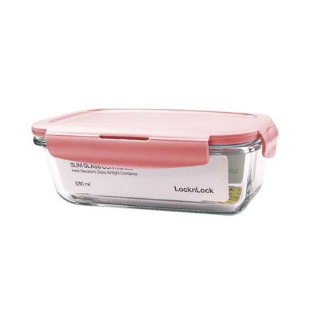กล่องอาหาร LOCKNLOCK LCB425 0.53 ลิตร สีชมพู_0