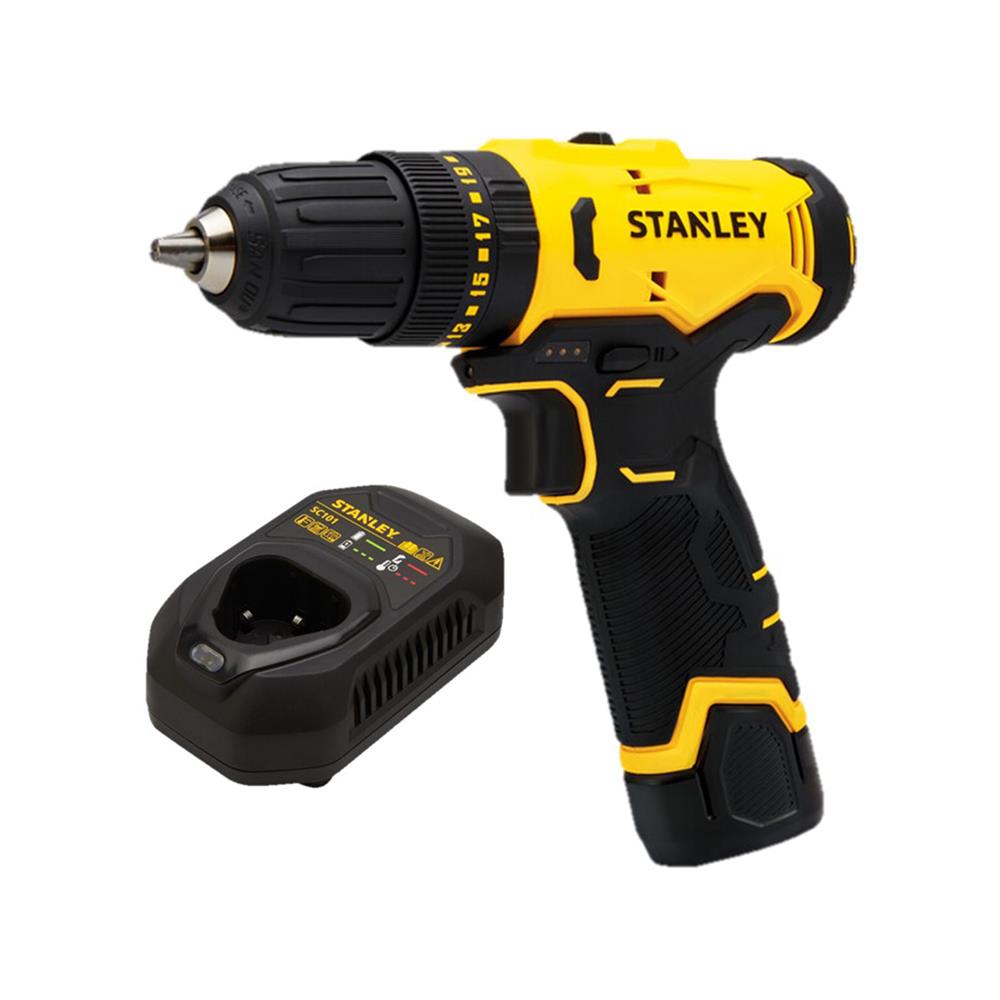 สว่านกระแทกไร้สาย (พร้อมแบตเตอรี่) STANLEY SCH10D1-B1 12 โวลต์