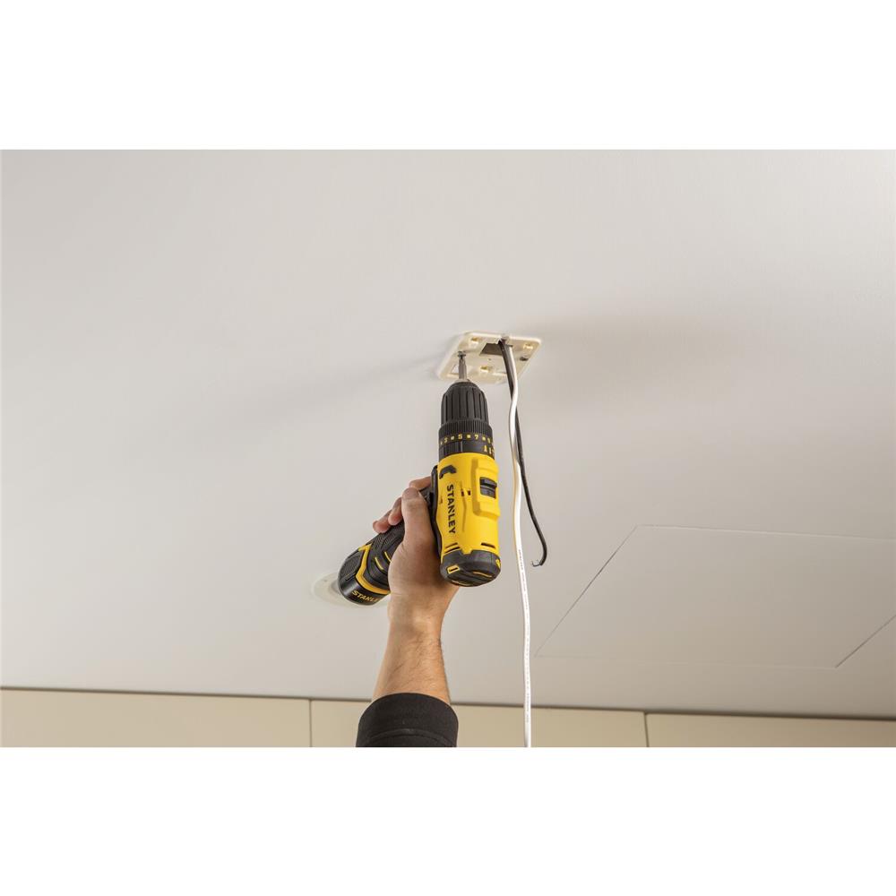 สว่านกระแทกไร้สาย (พร้อมแบตเตอรี่) STANLEY SCH10D1-B1 12 โวลต์