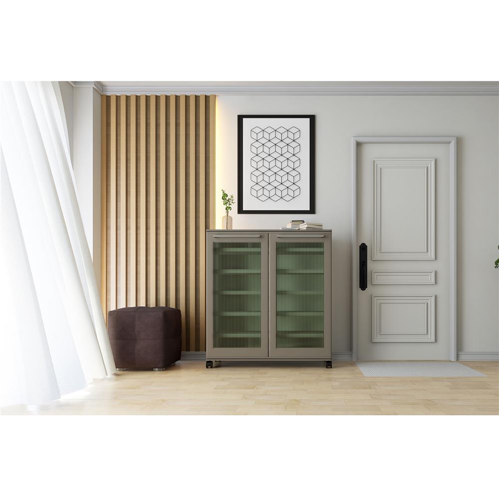 ตู้วางรองเท้า 6 ชั้น KING ZERCONPLUS 90 ซม. สีเอิร์ลเกรย์