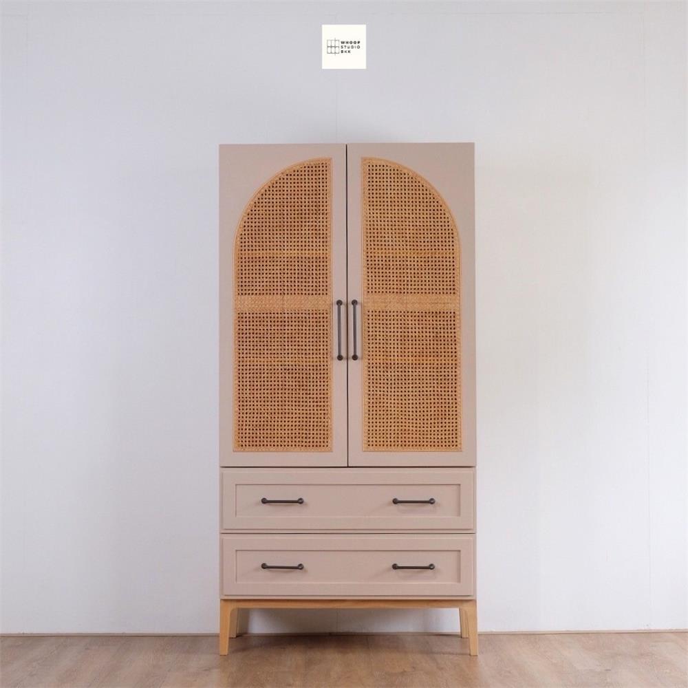 ตู้สูงบานผสม WHOOP LAMAI 90 ซม. สี LINEN