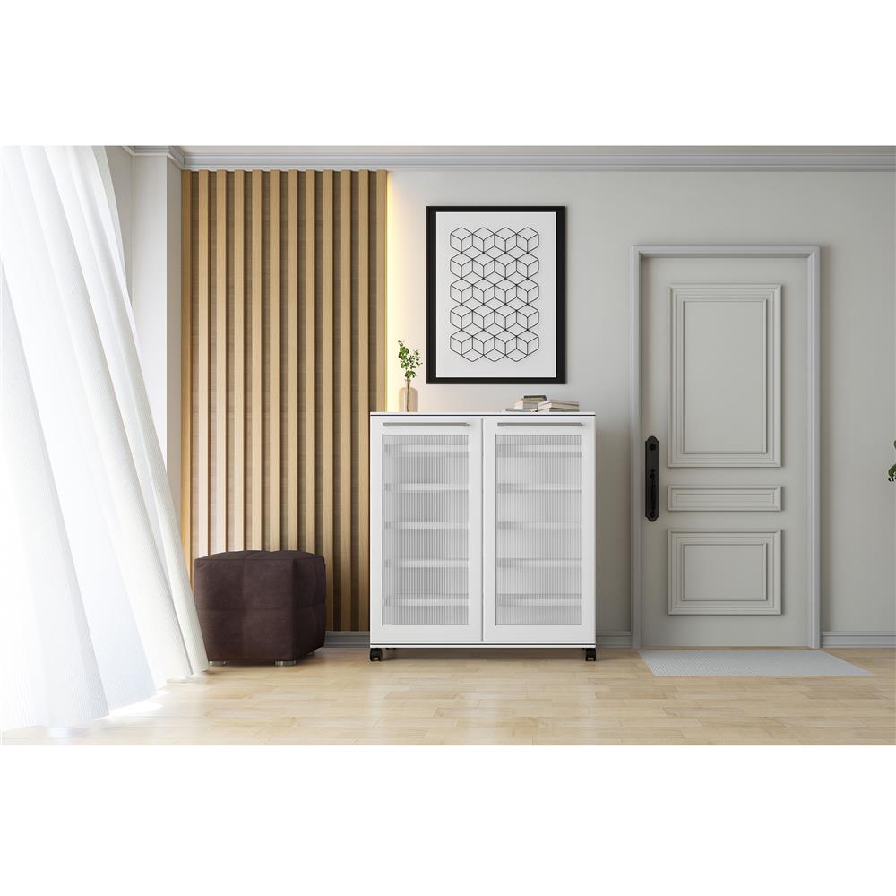 ตู้วางรองเท้า 6 ชั้น KING ZERCONPLUS 90 ซม. สีขาว