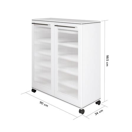 ตู้วางรองเท้า 6 ชั้น KING ZERCONPLUS 90 ซม. สีขาว_3